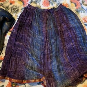 NWOT Purple and blue Belly dancing skirt